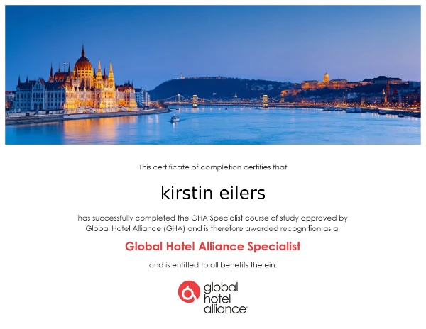Global Hotel Alliance Specialist Kirstin