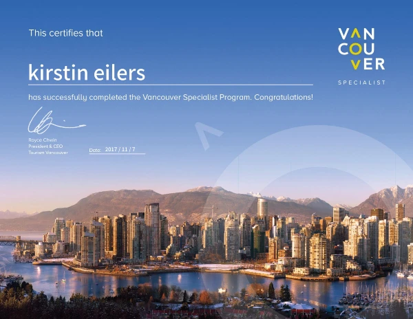 Vancouver Canada Travel Specialist